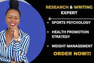 do essays on sports psychology, health promotion strategy and weight management