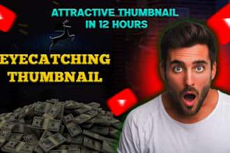design amazing eye catching youtube thumbnail that attract viewers