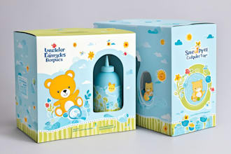 design your unique baby product and toys packaging