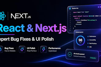 fix react, nextjs, or typescript bugs fast