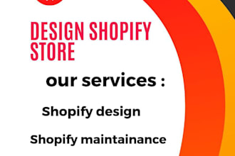 create a well modified shopify store