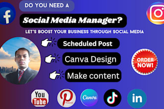 be your social media manager and  personal assistant