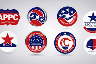 do modern minimal appealing political election campaign event party logo design