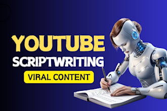 be script writer for youtube video script writing