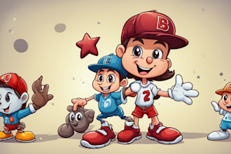 make special cartoon mascot character illustration