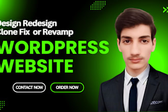 design redesign copy clone fix revamp wordpress website