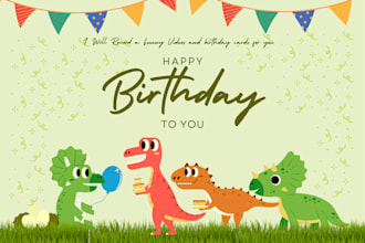 record funny birthday videos and cards in different languages