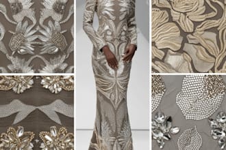 design luxurious fabric patterns for highend fashion