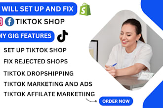 set up tiktok shop, tiktok shop marketing tik tok shop dropshipping USA shop ads