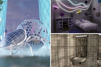 create any 3d assets for games, advertisement or video