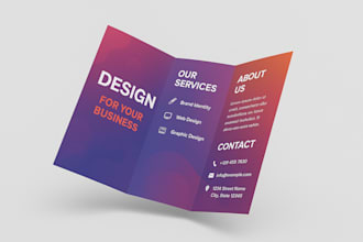 create modern, print ready business brochures