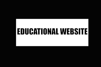 build educational website, school, college and university