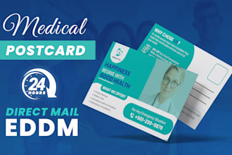 design medical junk removal spa car washing cleaning postcard or eddm in 24 hour