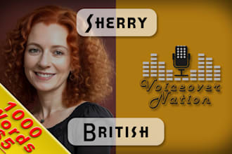 narrate your docs, photos or recordings into a HQ british voiceover