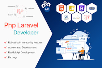 do custom PHP CRM and laravel website development
