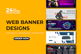 design professional website banner, shopify banner and web slider