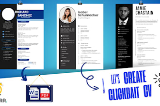 design a custom resume or CV that stands out