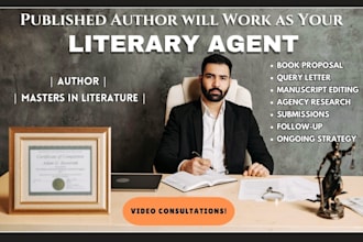 professionally query your book as your literary agent