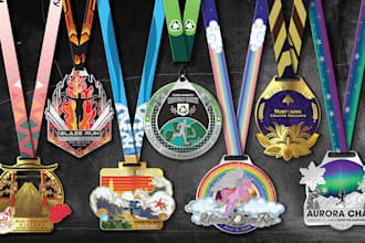 do custom medal design for event award