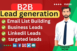 do b2b lead generation, linkedin business leads, prospect email for any industry