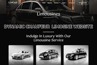 build dynamic chauffeur website limousine taxi booking website car rental websit