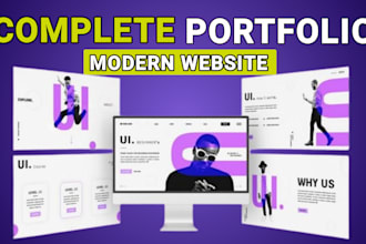 design wordpress portfolio website, personal portfolio website, business website