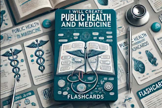 create public health and medicine flashcards