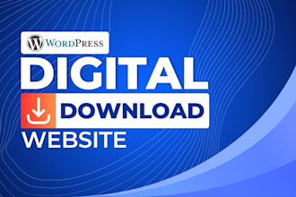 create a digital downloads wordpress website
