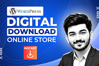 create a digital downloads wordpress website