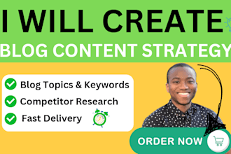 create a blog content strategy guide with SEO keywords