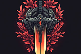 make a fantasy, sci fi, steam, app animated game logo