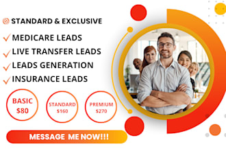 generate hot live transfer leads for medicare, health, life insurance agents
