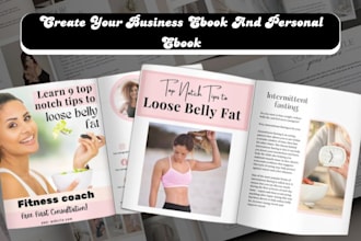 ghostwrite and design health wellness fitness ebook workout and medical ebook