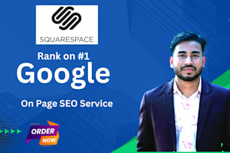 do squarespace website  SEO optimize for google 1st ranking