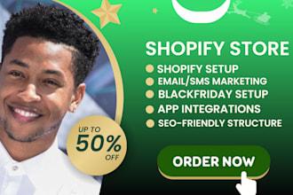 expert shopify store setup high converting email and SMS marketing black friday