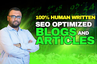 write SEO optimized blogs and articles for your website to rank on google