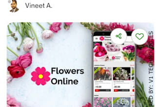 crate flowers shop website design