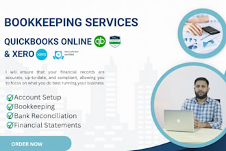 do setup, cleanup, reconciliation, bookkeeping in quickbooks online and xero