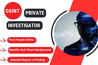 do osint investigation of web and social media research work
