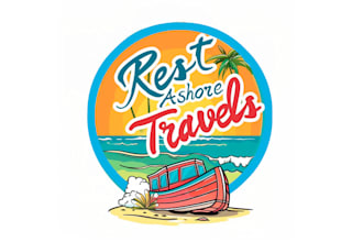 business needing fun travel agency logo design