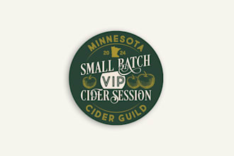 design excellent cider event logo