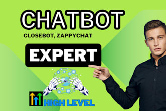 build a chatbot for your ghl in zappychat or closebot