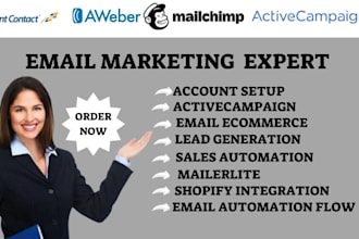 do activecampaign email template, setup email automation flows, email ecommerce