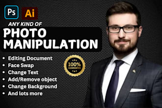 do photo editing, photo manipulation, photoshop editing, face swap, modify text