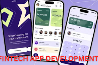 create fintech app p2p payment app money transfer app loan app neobank app