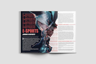 design a captivating magazine layout