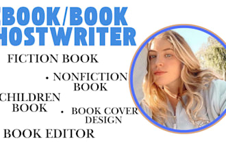 fiction ghostwriter, romance book writer, self help ebook writer kdp book writer