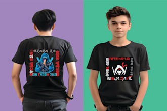 create trendy typography tshirt and custom tshirt designs