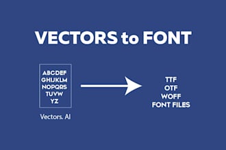 convert vector design file to ttf font