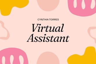 virtual assistant with skills in design and photography